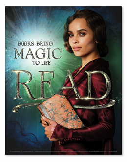 ALA READ poster featuring Zoë Kravitz as Leta Lestrange