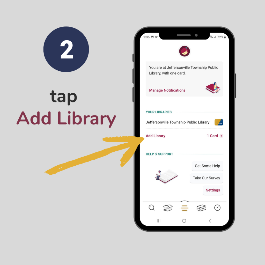 tap "Add Library"